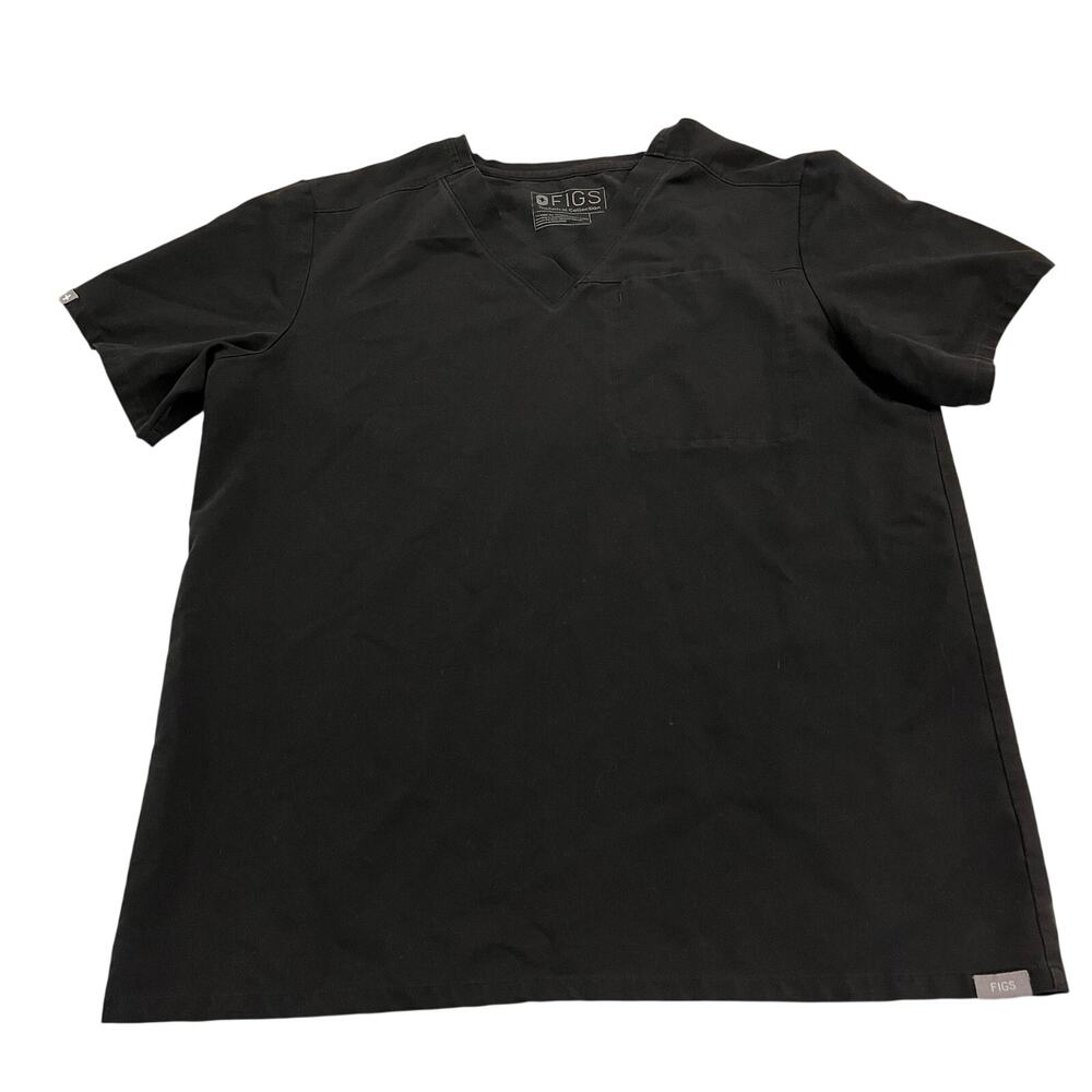 FIGS Men's Scrub Top Black Size Medium